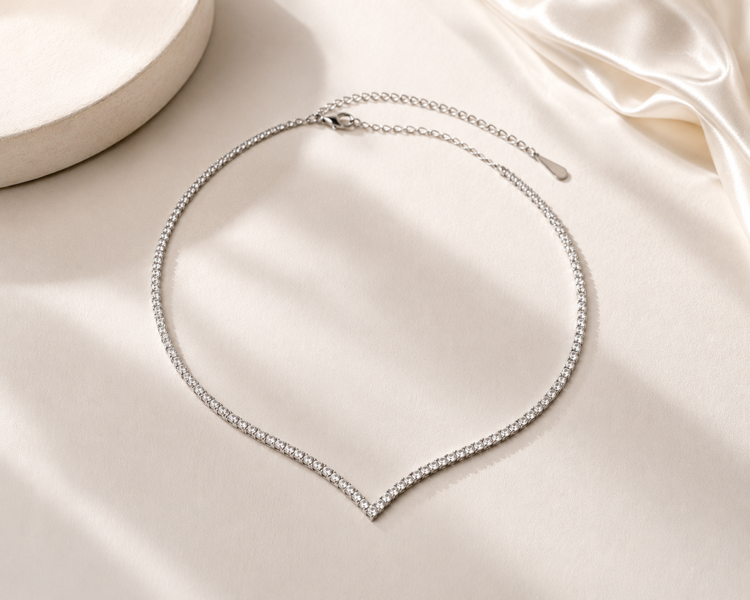 Valencia V Tennis Necklace