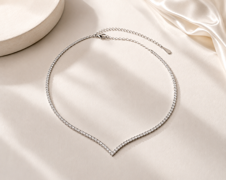 Valencia V Tennis Necklace
