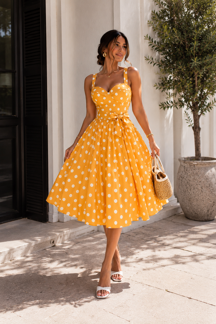 Rosalie Polka Dot Midi Jurk