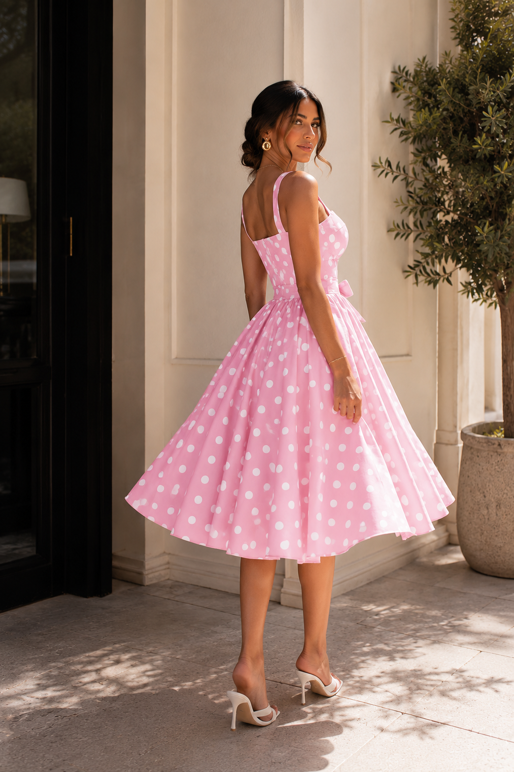 Rosalie Polka Dot Midi Jurk