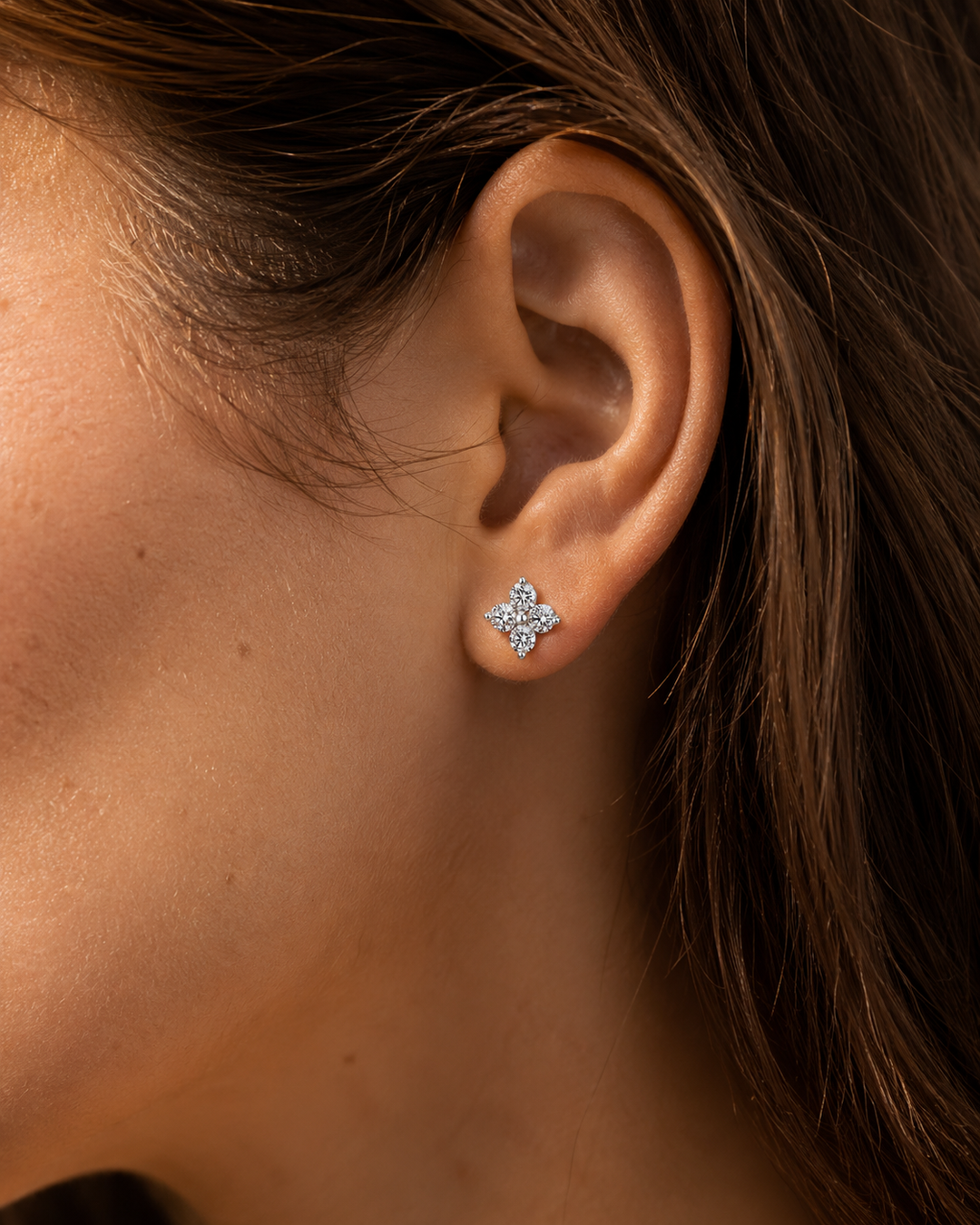 Lunelle Crystal Stud Earring