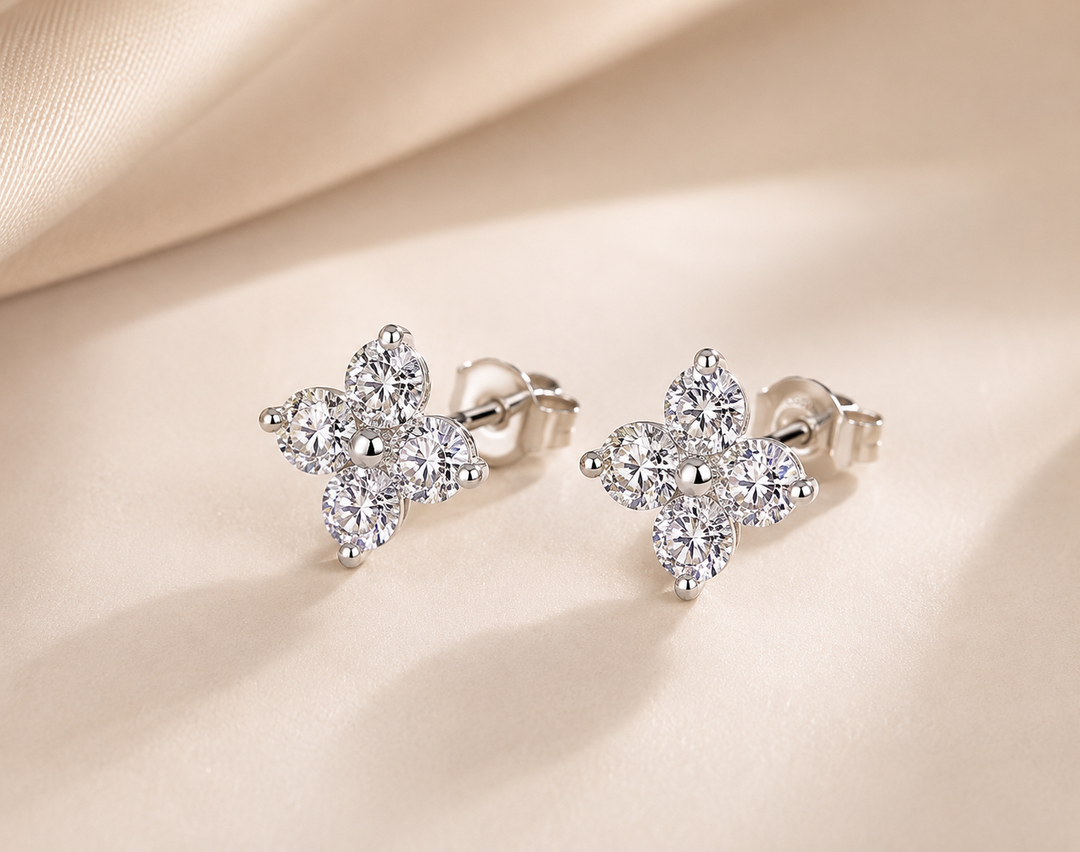 Lunelle Crystal Stud Earring