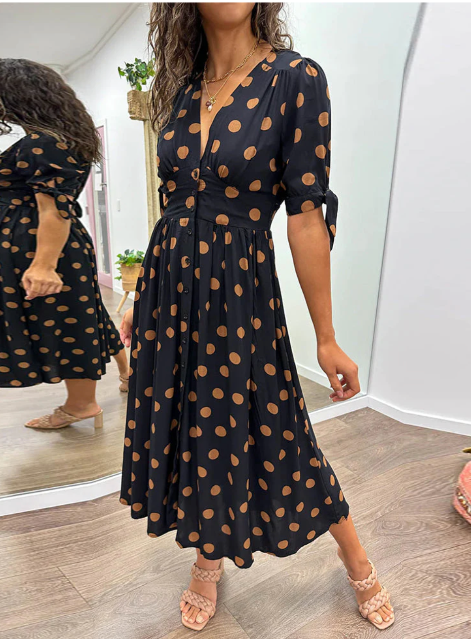 Amelia™ | Elegante Jurk met Stippen