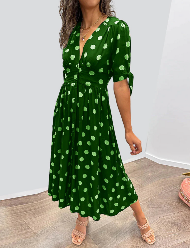 Amelia™ | Elegante Jurk met Stippen